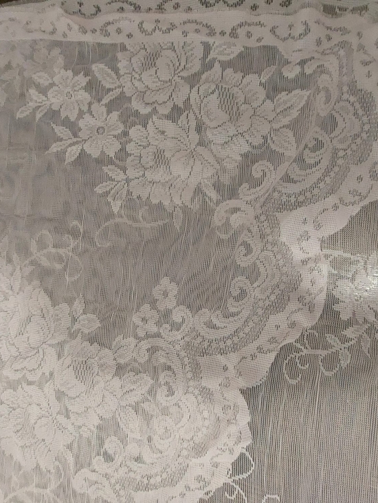 Other - Pastel Pink Lace Sheer Curtains ×2